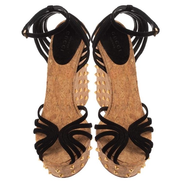 AUTHENTIC GUCCI RESORT COLLECTION WEDGES - Picture 15 of 17